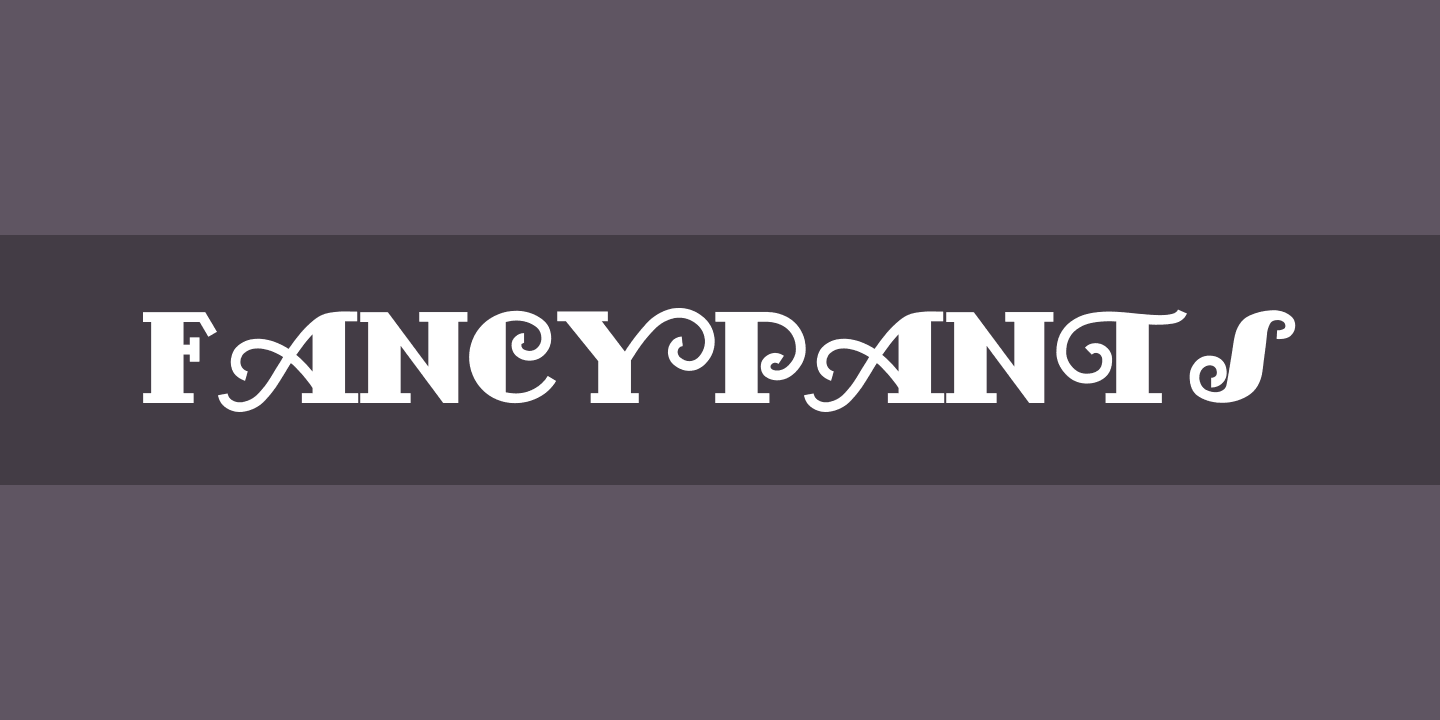 FancyPants Font preview